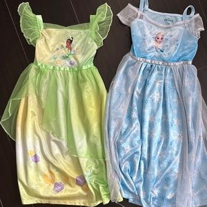Set of TWO Disney Princess Nightgowns